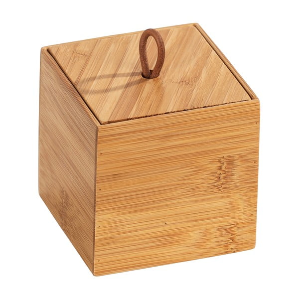 Set di 3 organizer da bagno in bambù colore naturale Terra - Wenko-image-4