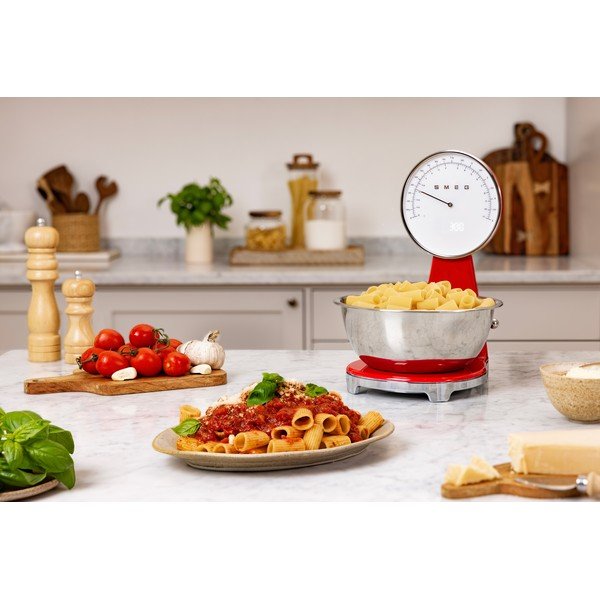 Bilancia da cucina digitale rossa in plastica – SMEG-image-1