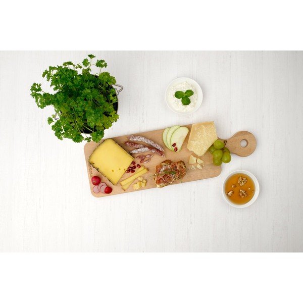Tagliere da cucina in legno, 45 x 15 cm Nature - Fackelmann-image-1