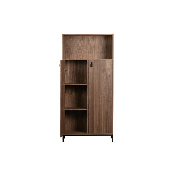 Libreria marrone in legno di noce Bookazine - vtwonen-image-4