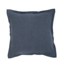 Cuscino blu scuro con lino , 45 x 45 cm - Tiseco Home Studio