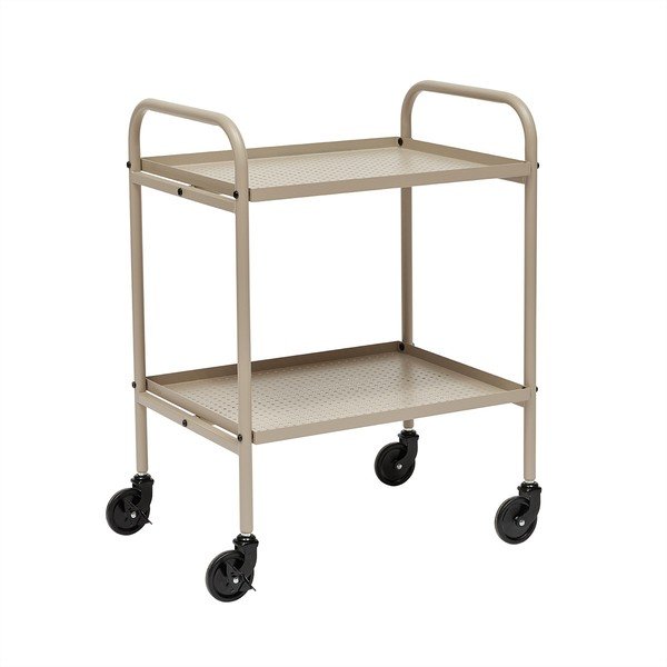 Tavolino da servizio in acciaio su ruote 37,5x52 cm Maki – OYOY Living Design