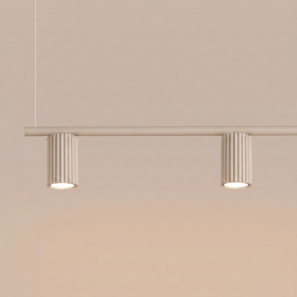 Lampadario grigio tortora in alluminio Gleam – Sollux-image-2