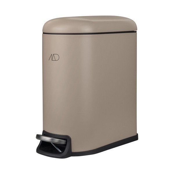 Cestino per la spazzatura beige in metallo con pedale 5 l Mini-Walther – Mette Ditmer Denmark