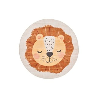 Tappeto per bambini arancione/color crema lavabile ø120 cm Candy – Universal