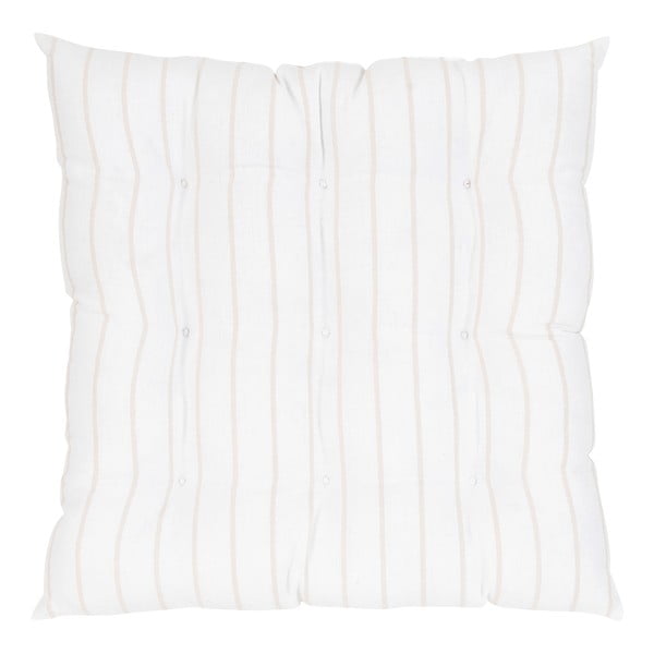 Cuscino di seduta in cotone bianco e beige Ludmilla - Westwing Collection