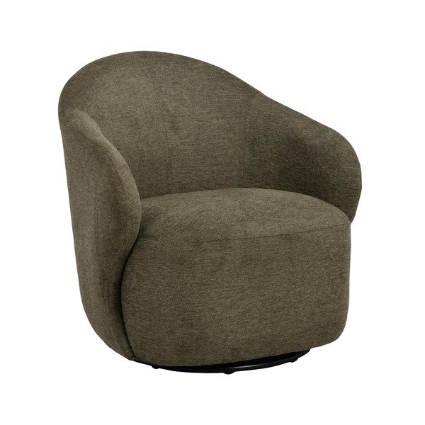 Poltrona color kaki girevole Chapeltown – Rowico