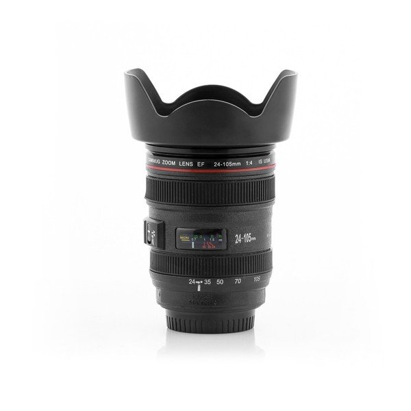 Tazza da viaggio multifunzionale nera Lens, 400 ml - InnovaGoods-image-3