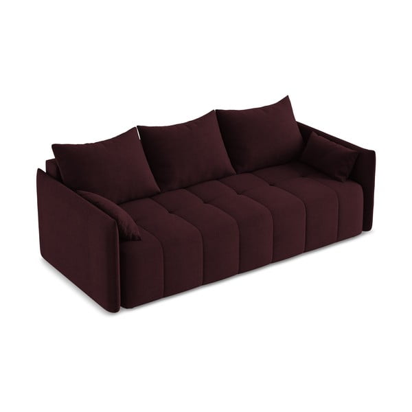 Divano burgundy allungabile/con contenitore 225 cm Moku – Makamii-image-2
