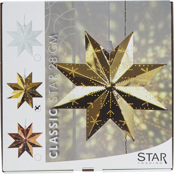 Decorazione luminosa natalizia di colore oro Classic - Star Trading-image-3