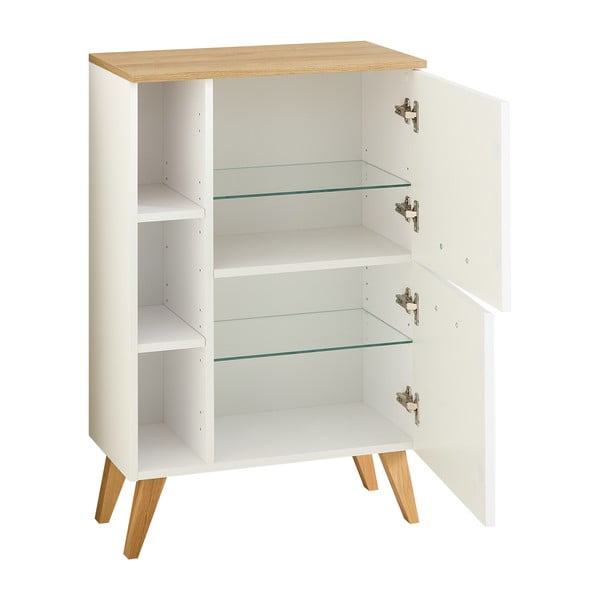 Mobile per bagno bianco basso da appendere 77x60 cm Quickset 383 – Pelipal-image-3