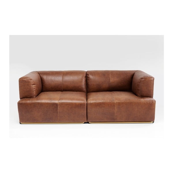 Kožená trojmístná pohovka Kare Design Salto