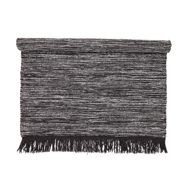 Tappeto di lana grigio scuro Ruggine, 140 x 200 cm - Bloomingville-image-1