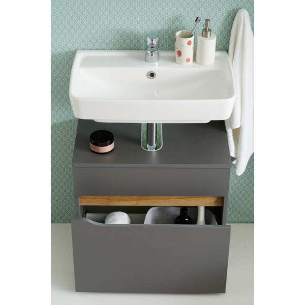 Mobile basso sospeso bianco senza lavello 60x53 cm Set 857 - Pelipal-image-1