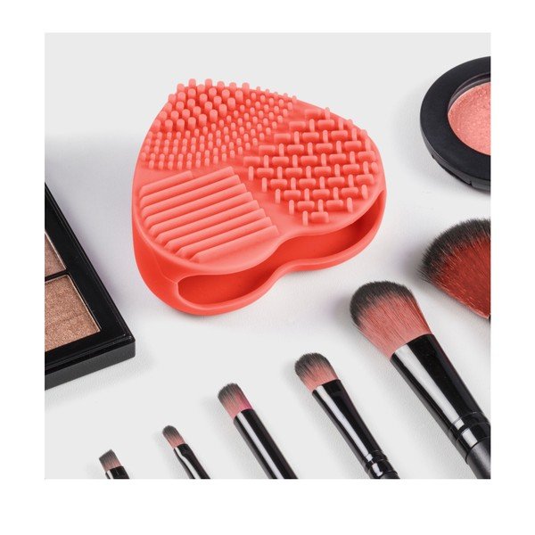 Ruční silikonový čističky na kosmetické štětce InnovaGoods Heart-image-1