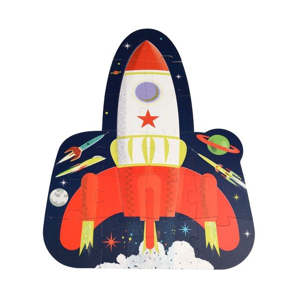 Puzzle 18 pezzi Space Age rocket - Rex London-image-2