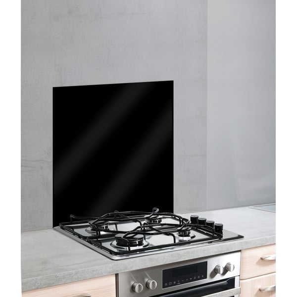 Rivestimento in vetro nero per stufa , 70 x 60 cm - Wenko-image-2
