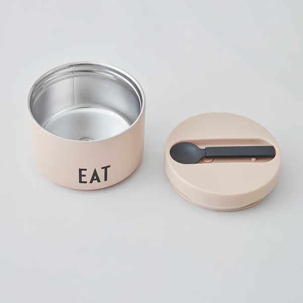 Scatola per snack con cucchiaio - Design Letters-image-1