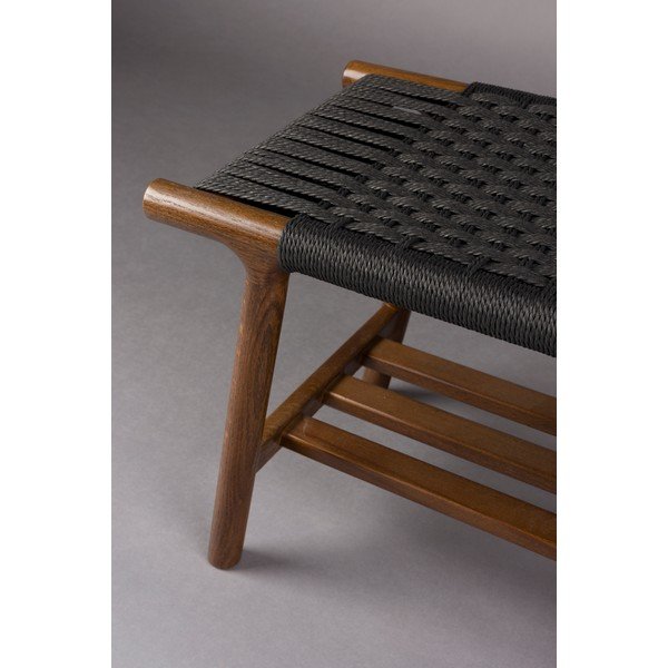 Panchina colore naturale scuro in legno massiccio Kintaro – Dutchbone-image-1