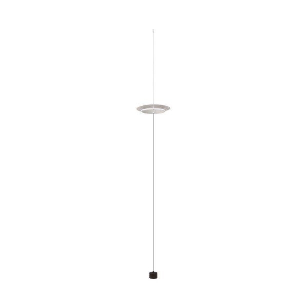 Lampada da terra LED bianco opaco in alluminio con intensità regolabile (altezza totale 370 cm) Olos – Nova Luce