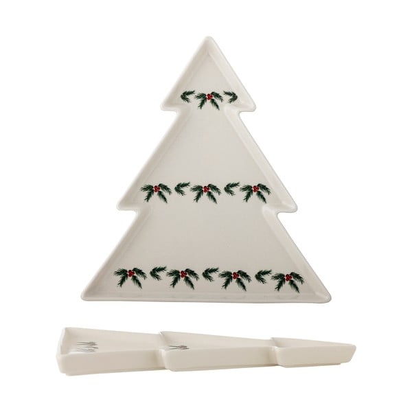 Piatto da portata color crema in gres a tema natalizio Berry – Bloomingville-image-3