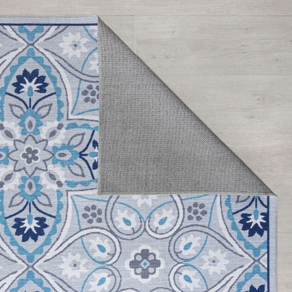 Tappeto lavabile blu 120x170 cm FOLD Ellen - Flair Rugs-image-2
