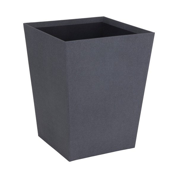 Cestino per la spazzatura nero Sofia Canvas Paper Laminate – Bigso-image-3