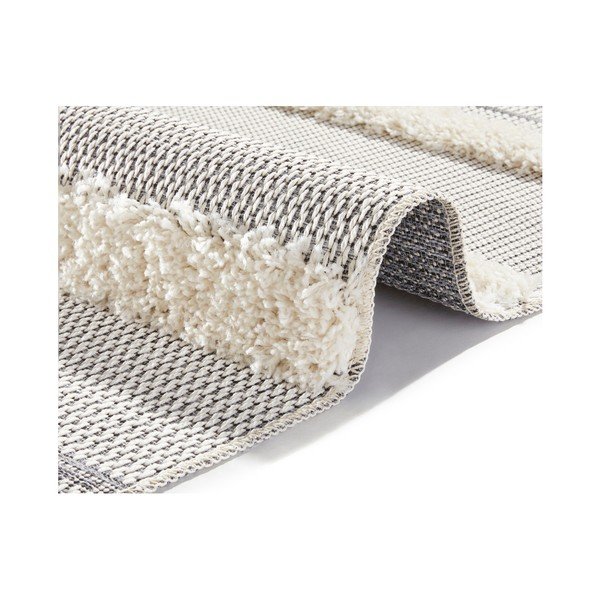 Tappeto grigio Handira Stripes, 77 x 150 cm - Mint Rugs-image-1