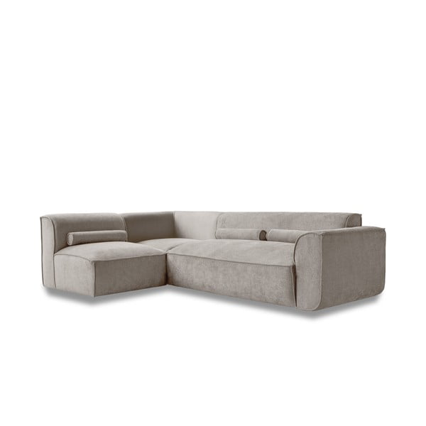 Divano angolare componibile beige (con penisola a sinistra) Flex Felix – Miuform