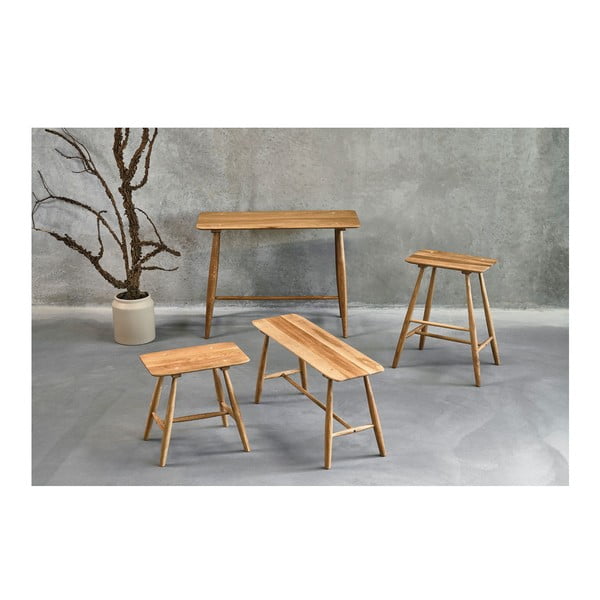 Tavolo da pranzo in rovere 44,5x100 cm Bodo - Villa Collection-image-1