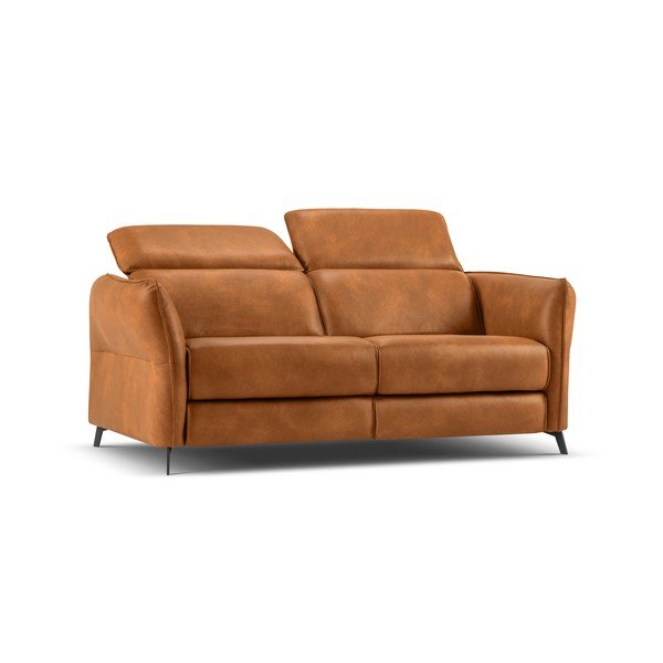 Divano in vera pelle marrone chiaro 103 cm Hubble - Windsor & Co Sofas-image-2