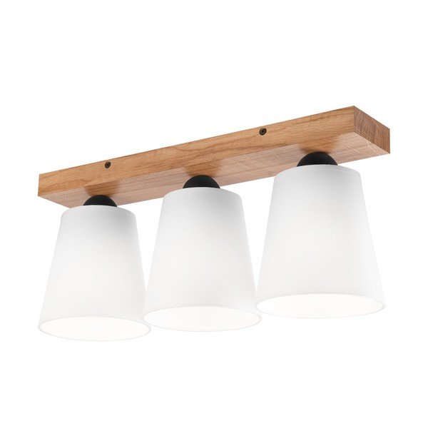 Lampada da soffitto bianca con paralume in tessuto ø 15 cm Lula - LAMKUR