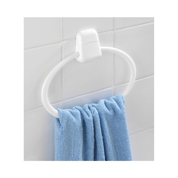 Porta asciugamani rotondo a parete bianco Pure - Wenko-image-1