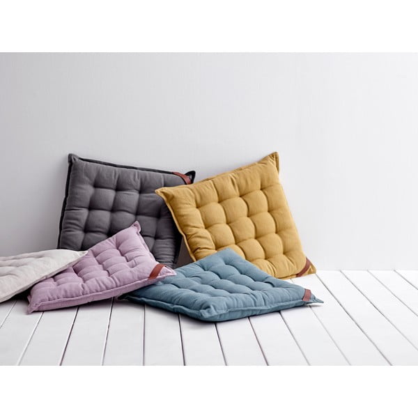 Cuscino di seduta in cotone verde chiaro, 40 x 40 cm Match - Södahl-image-3