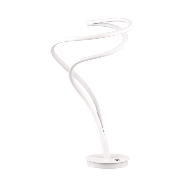 Lampada da tavolo a LED bianca con paralume in metallo (altezza 56 cm) Nala - Trio Select-image-2