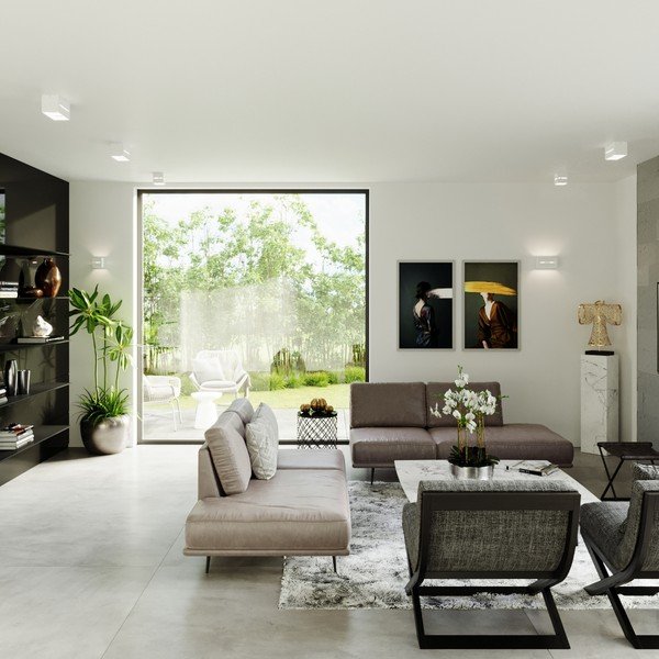 Lampada da parete bianca Lorum Maxi - Sollux-image-1