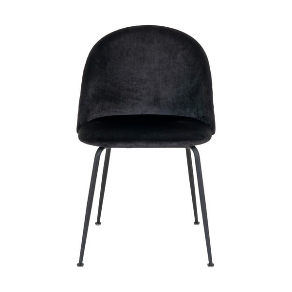 Sedie da pranzo in velluto nero in un set di 2 pezzi Geneve - House Nordic-image-1