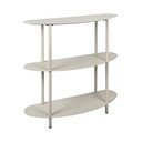 Scaffale grigio in metallo 90x82x28 cm Riqueza – Leitmotiv