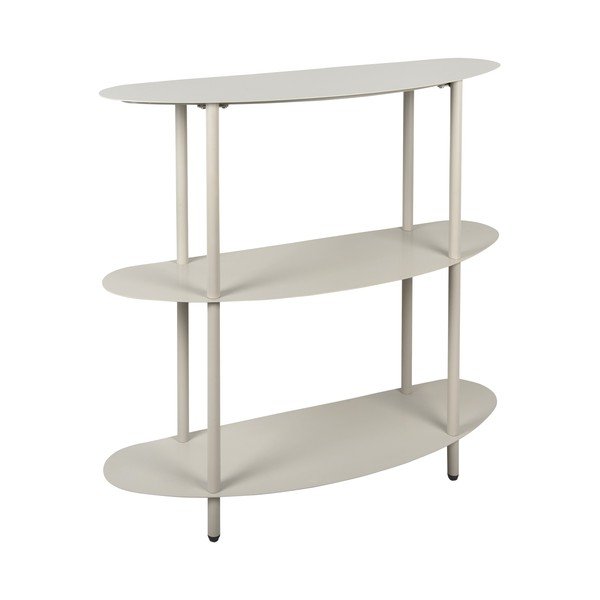 Scaffale grigio in metallo 90x82x28 cm Riqueza – Leitmotiv