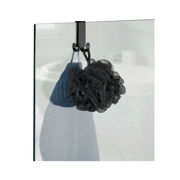 Set di accessori per il bagno nero in metallo autoportante Classic - Wenko-image-3