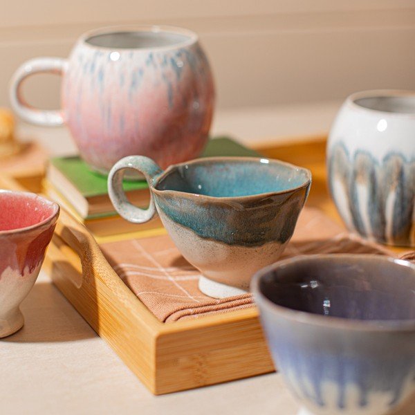 Tazzina blu in ceramica 250 ml Colette – Sass & Belle-image-1
