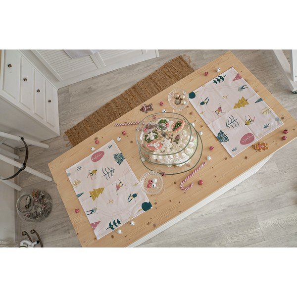 Tovagliette di stoffa natalizie in set da 2 45x35 cm Skiing - Butter Kings-image-1