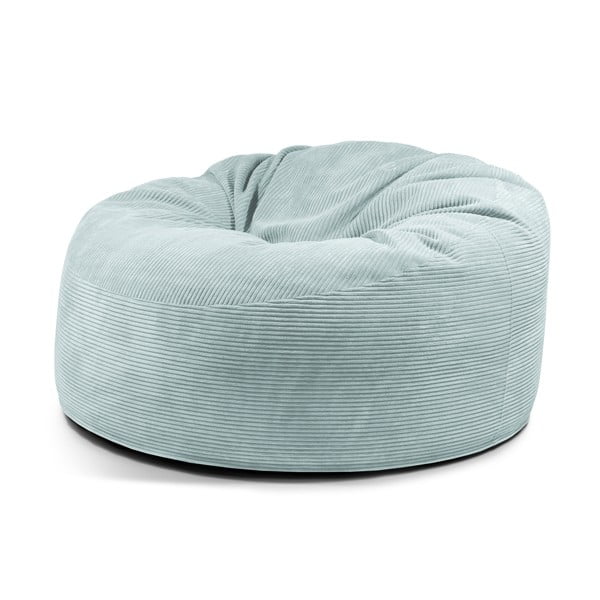 Puof a sacco color menta con rivestimento in velluto a coste Om 135 – SLOWDOWN