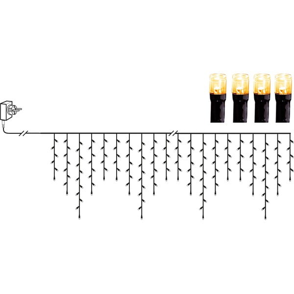 Catena luminosa a LED, lunghezza 11,9 m - Star Trading-image-3