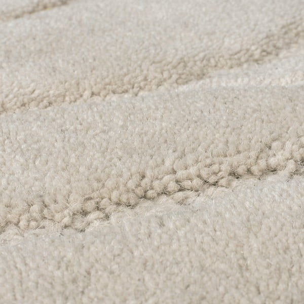 Passatoia in lana tessuta a mano color crema 60x230 cm Mesmerise Natural - Flair Rugs-image-2
