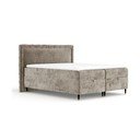Letto boxspring beige con spazio contenitivo 180x200 cm Voyage - Maison de Rêve