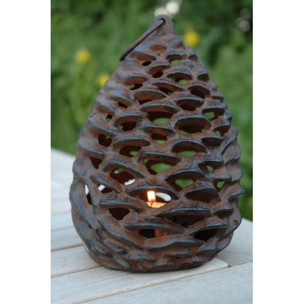 Lanterna in metallo (altezza 18 cm) Pine Cone - Esschert Design-image-1