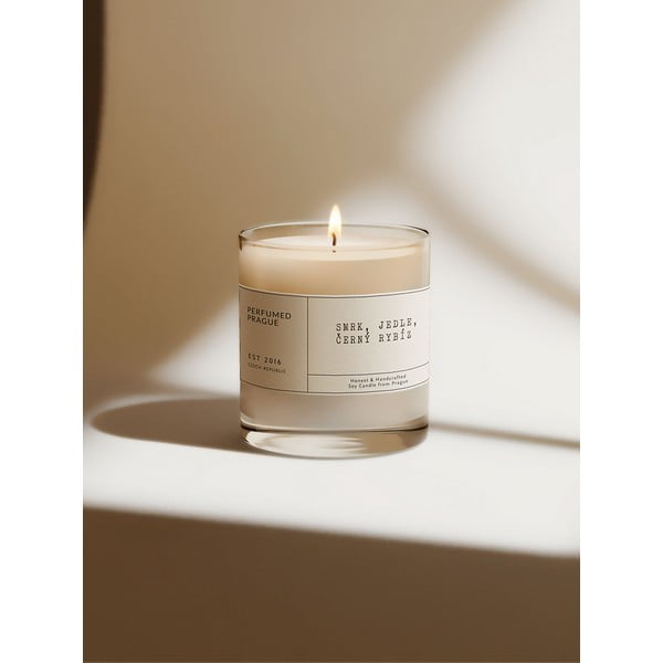 Candela in cera di soia profumata tempo di combustione 40 h #79 Black Currant – Perfumed Prague-image-3