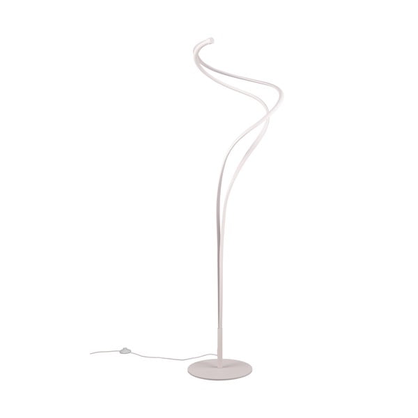 Lampada da terra a LED bianca con paralume in metallo (altezza 160 cm) Nala - Trio Select
