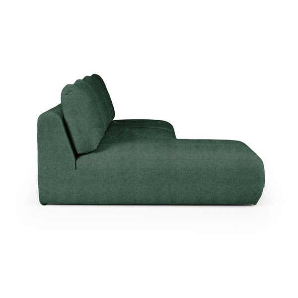 Divano angolare verde (con penisola a sinistra e chaise lounge) rivestito in bouclé Mirel – Rodier-image-3